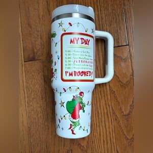 Dr. Seuss Grinch Holiday Bottle - White with Green & Red